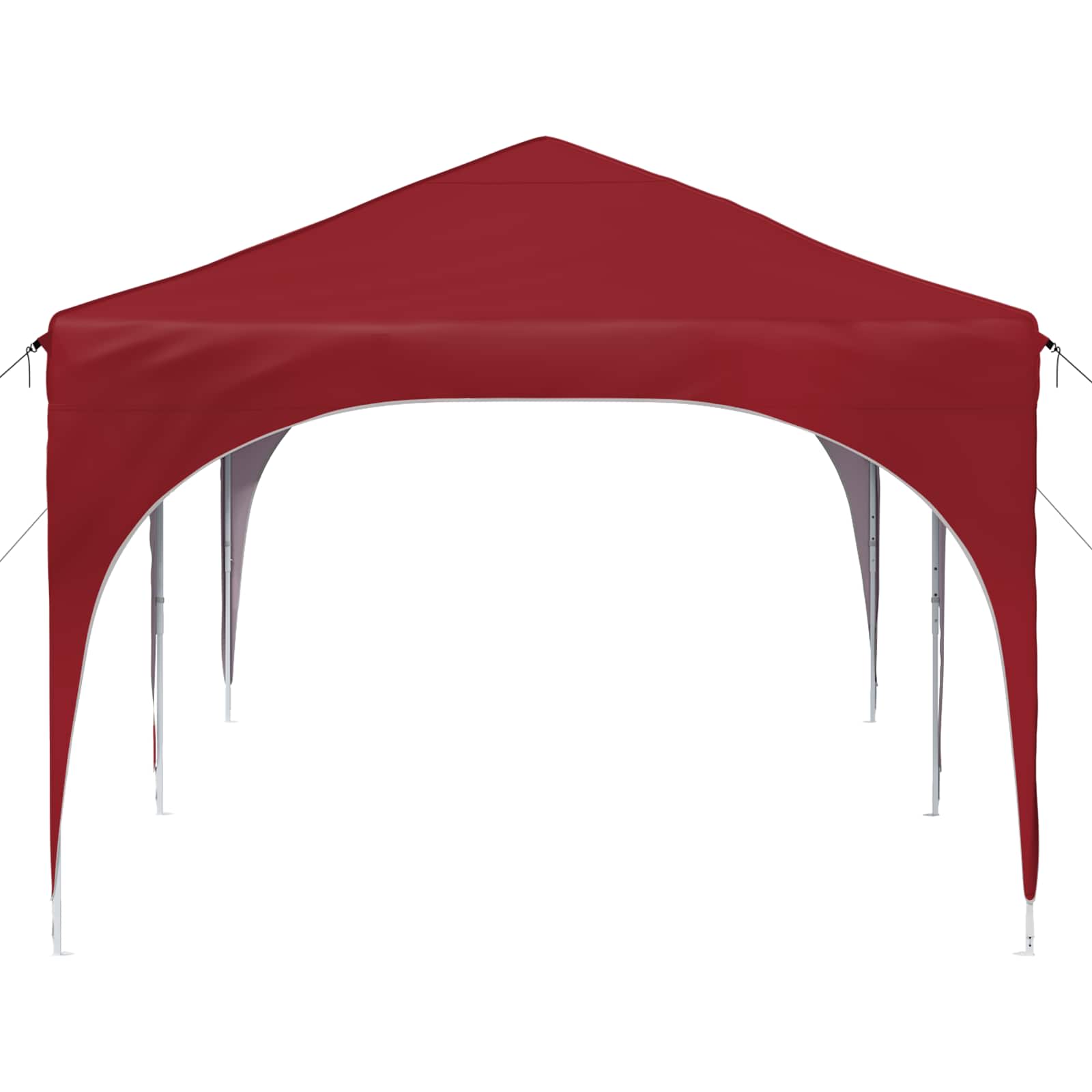 vidaXL Namiot imprezowy rozkładany 575 x 288 x 245 cm bordowy