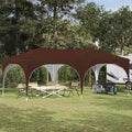 vidaXL Namiot imprezowy rozkładany 575 x 288 x 245 cm brązowy