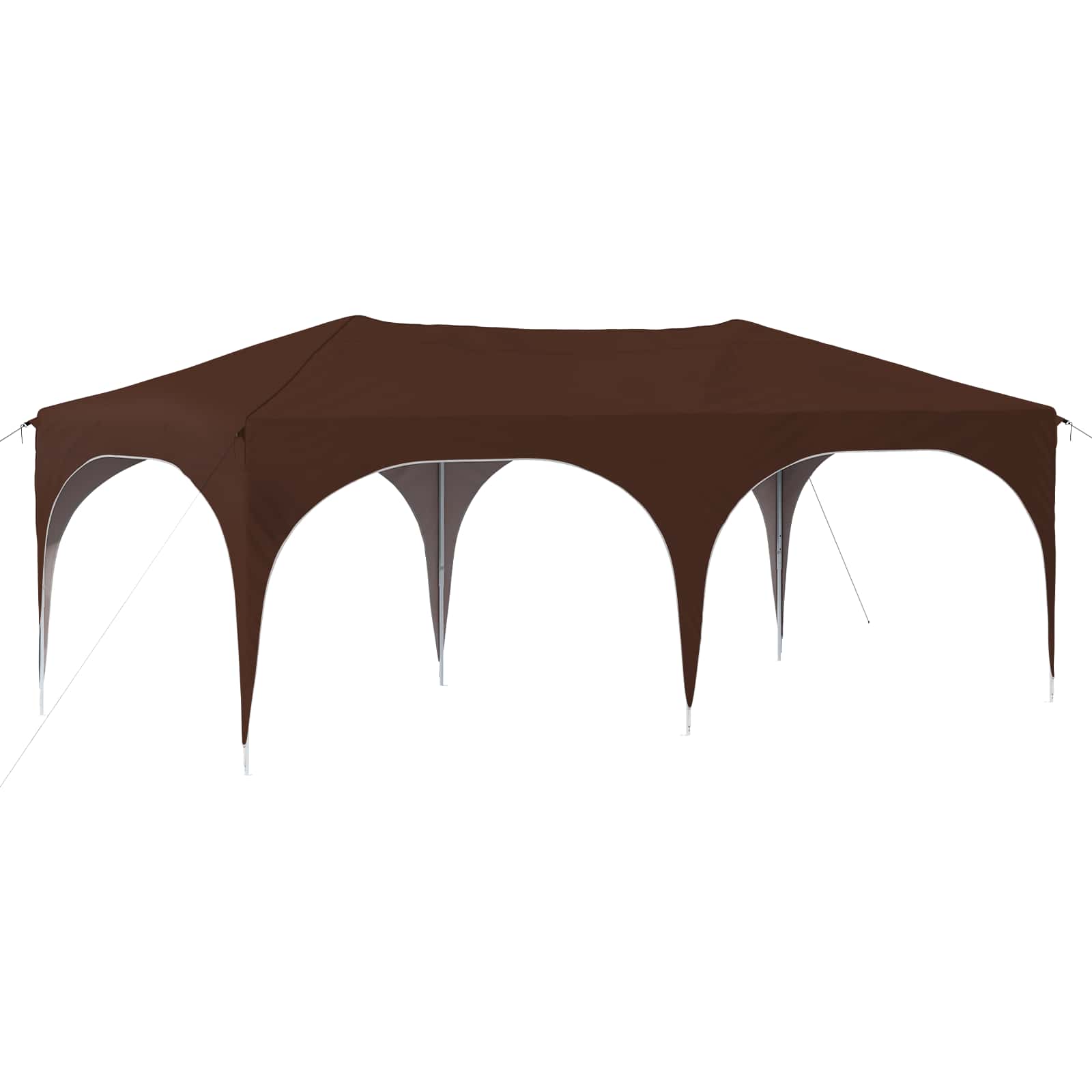 vidaXL Namiot imprezowy rozkładany 575 x 288 x 245 cm brązowy