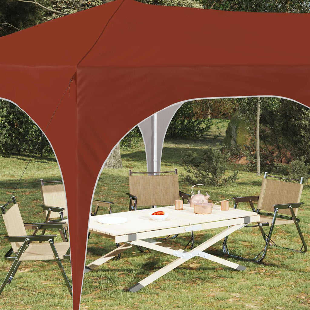 vidaXL Namiot imprezowy rozkładany 575 x 288 x 245 cm terakota