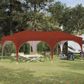 vidaXL Namiot imprezowy rozkładany 575 x 288 x 245 cm terakota