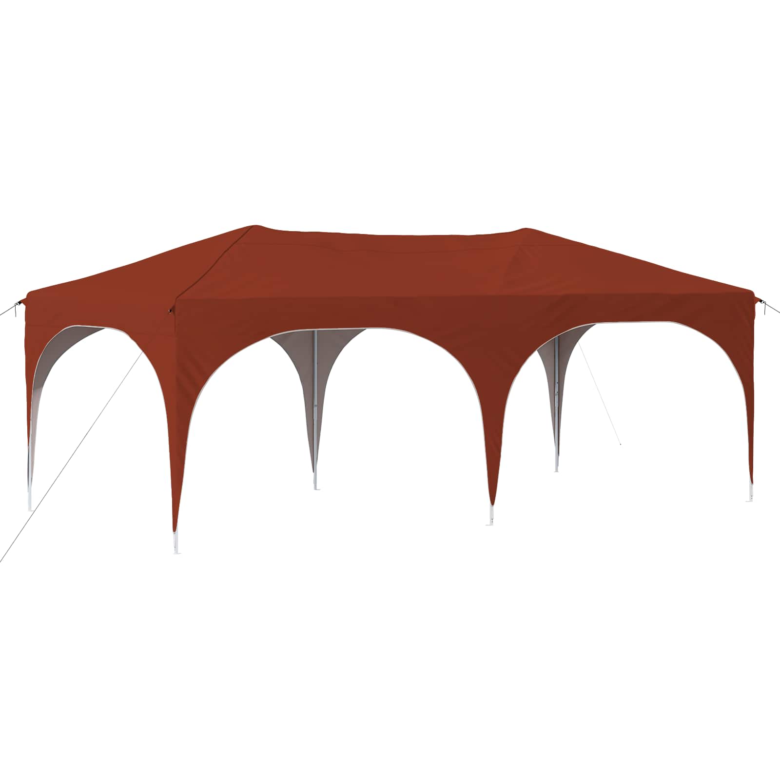 vidaXL Namiot imprezowy rozkładany 575 x 288 x 245 cm terakota