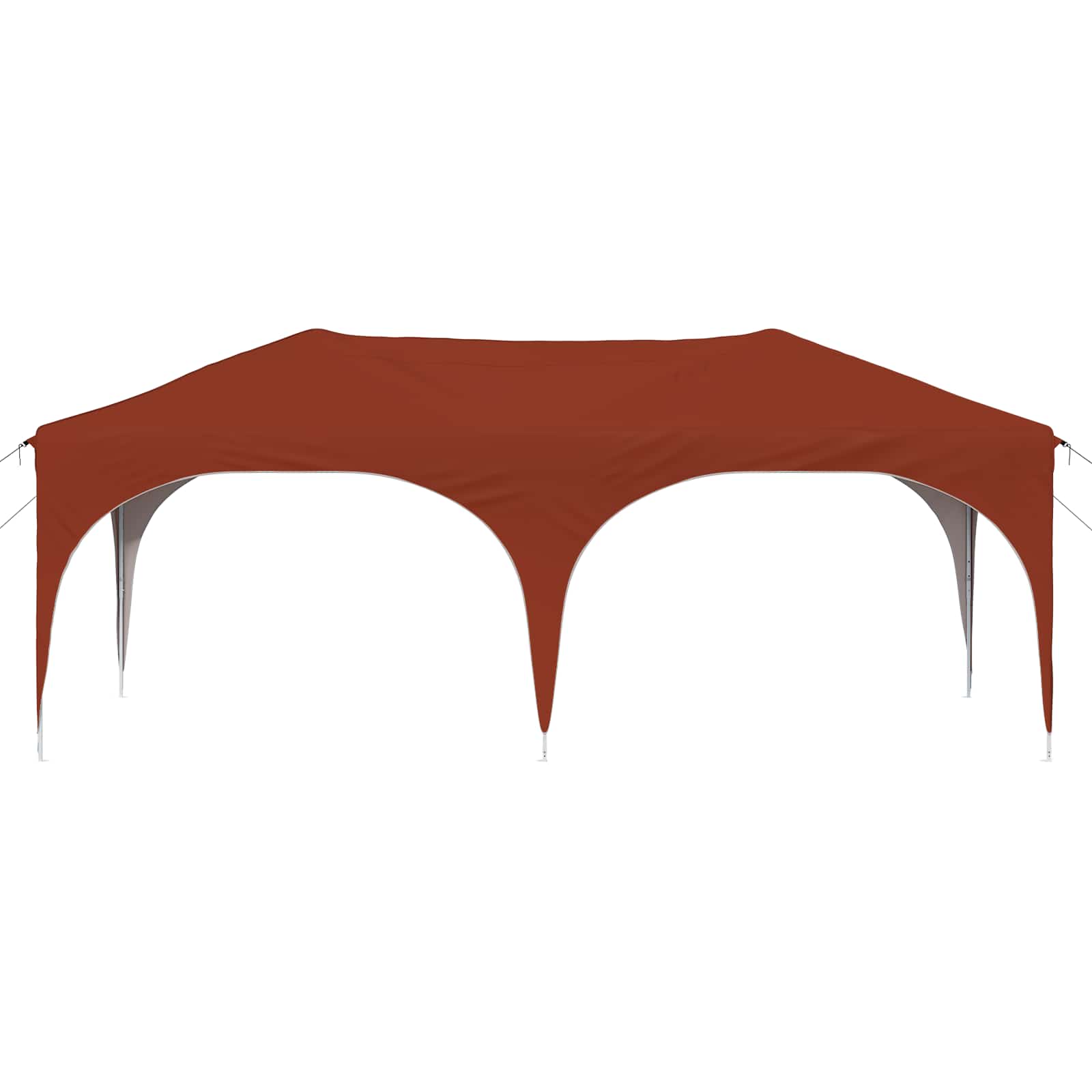 vidaXL Namiot imprezowy rozkładany 575 x 288 x 245 cm terakota