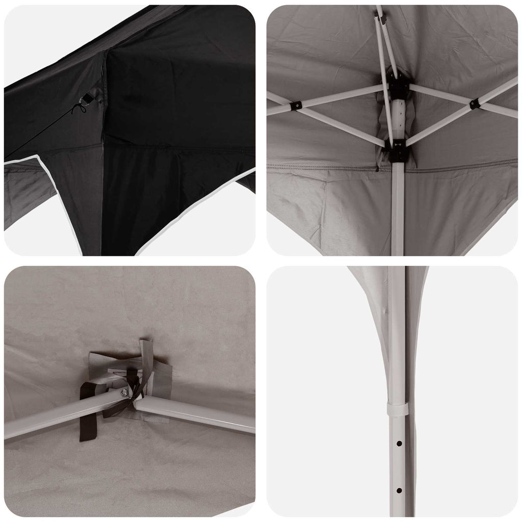 vidaXL Namiot imprezowy rozkładany 575 x 288 x 245 cm Czarny