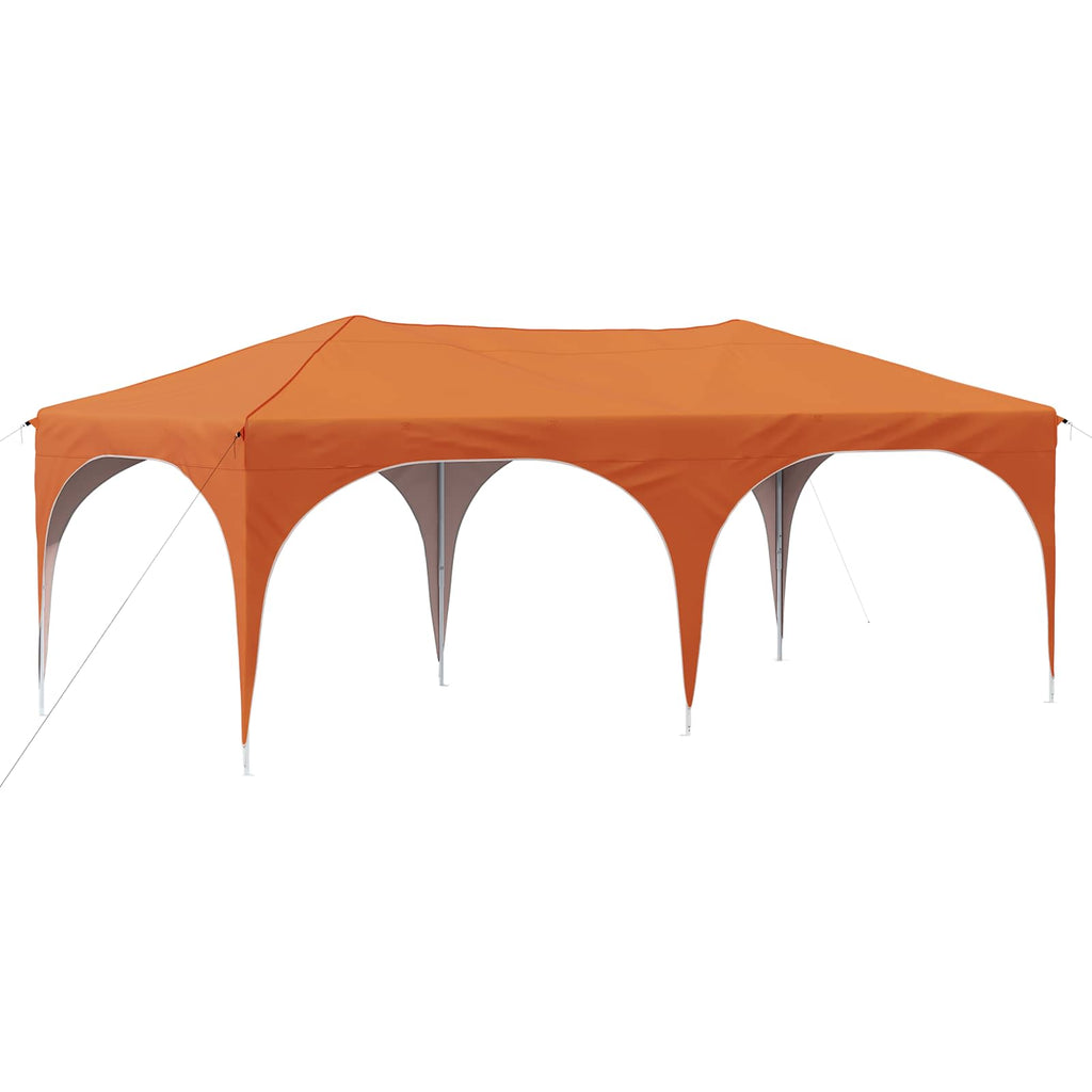 vidaXL Namiot imprezowy rozkładany 575 x 288 x 245 cm pomarańczowy