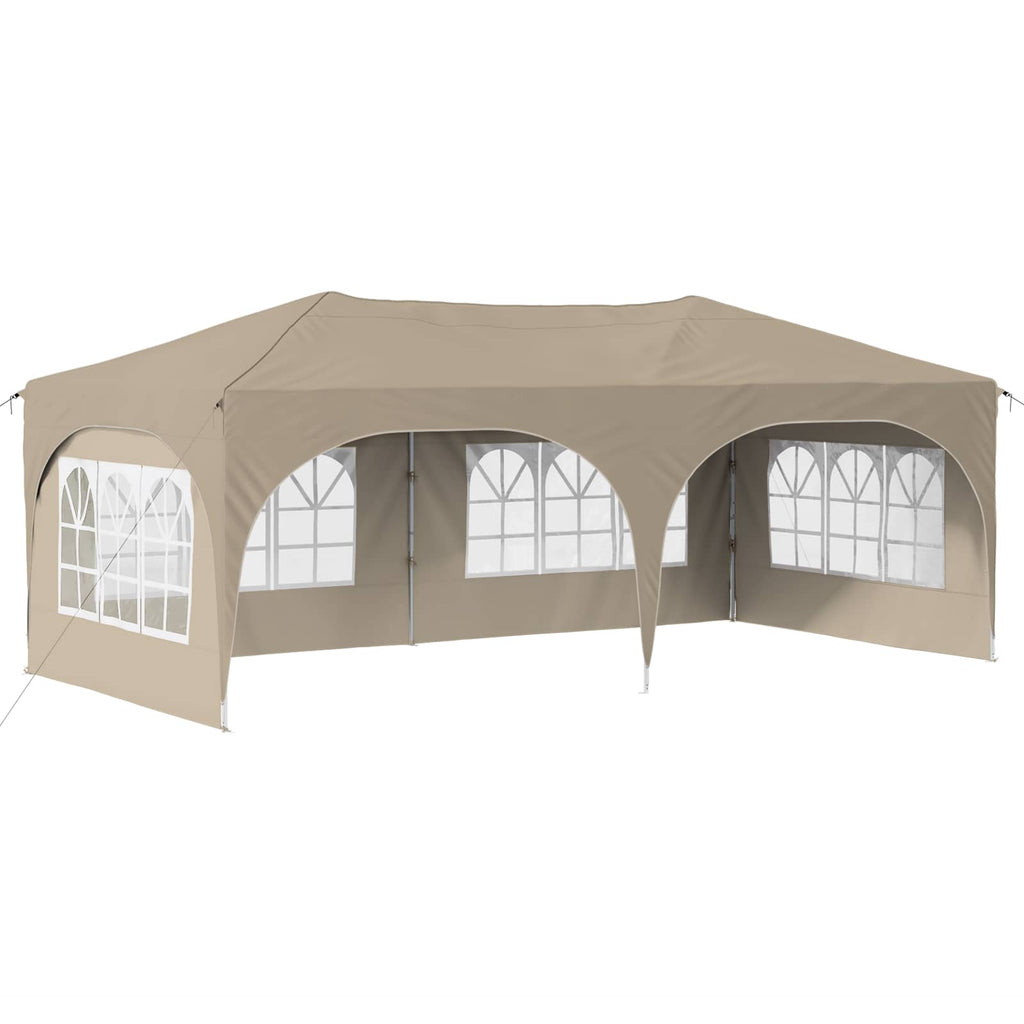 vidaXL Namiot imprezowy rozkładany 575 x 288 x 245 cm kremowy