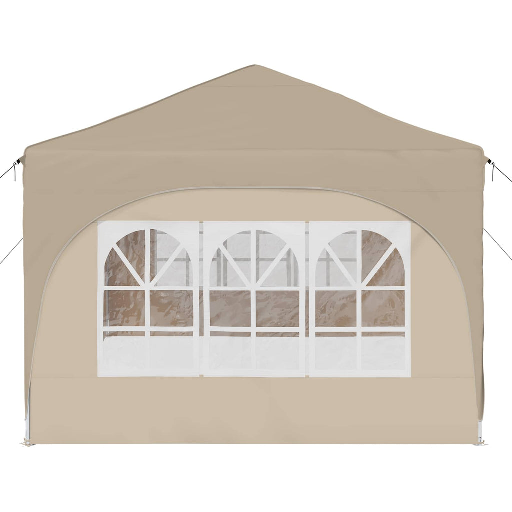 vidaXL Namiot imprezowy rozkładany 575 x 288 x 245 cm kremowy