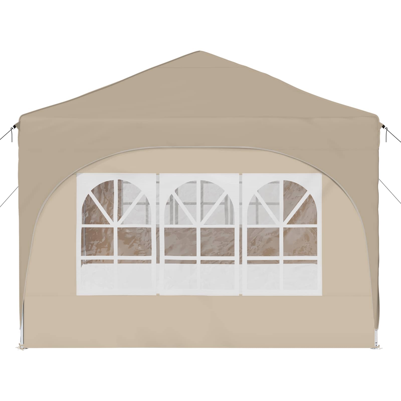 vidaXL Namiot imprezowy rozkładany 575 x 288 x 245 cm kremowy