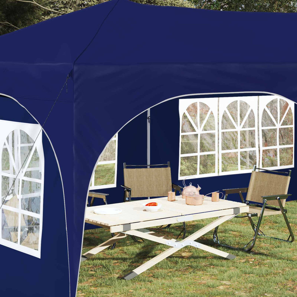 vidaXL Namiot imprezowy rozkładany 575 x 288 x 245 cm niebieski