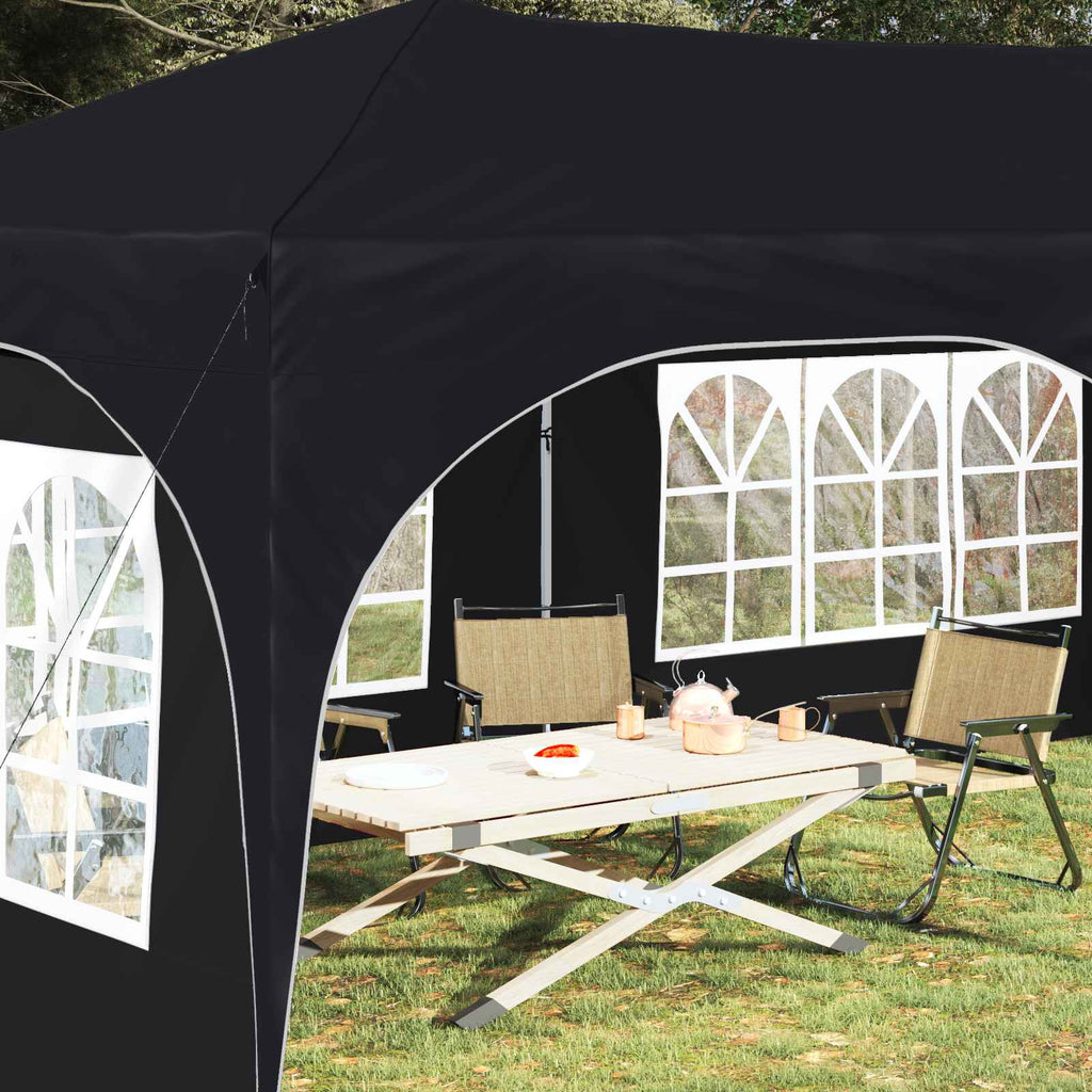 vidaXL Namiot imprezowy rozkładany 575 x 288 x 245 cm antracytowy