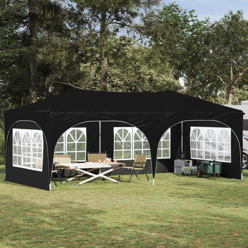 vidaXL Namiot imprezowy rozkładany 575 x 288 x 245 cm antracytowy