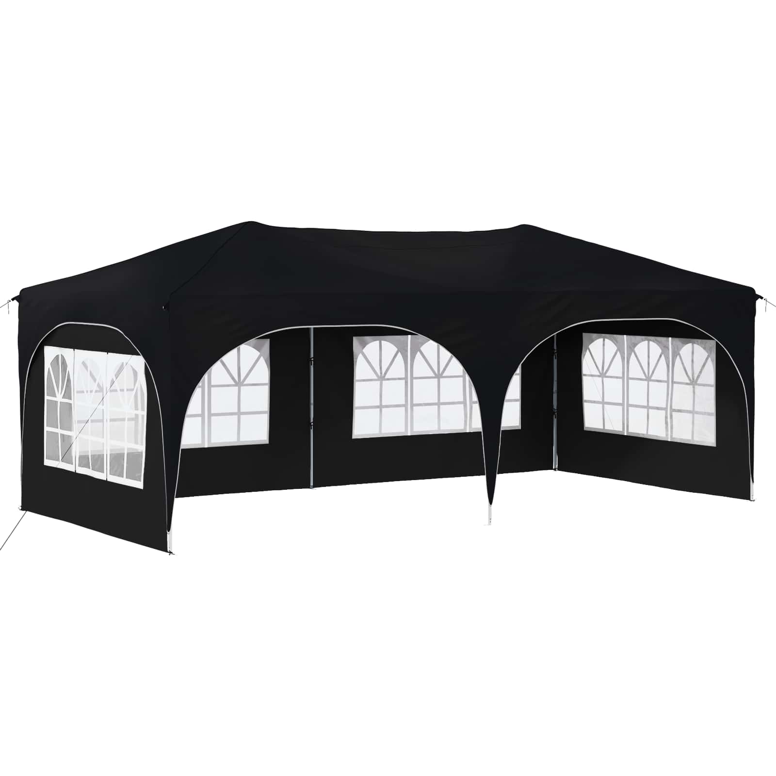 vidaXL Namiot imprezowy rozkładany 575 x 288 x 245 cm antracytowy