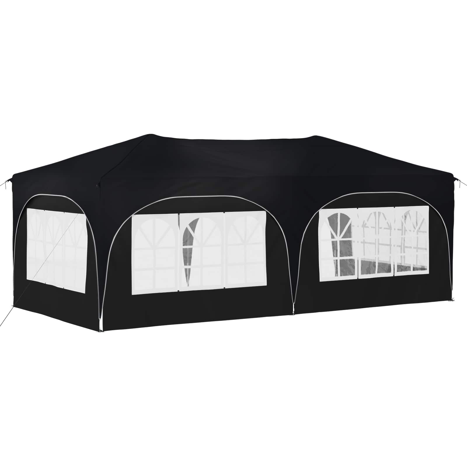 vidaXL Namiot imprezowy rozkładany 575 x 288 x 245 cm antracytowy