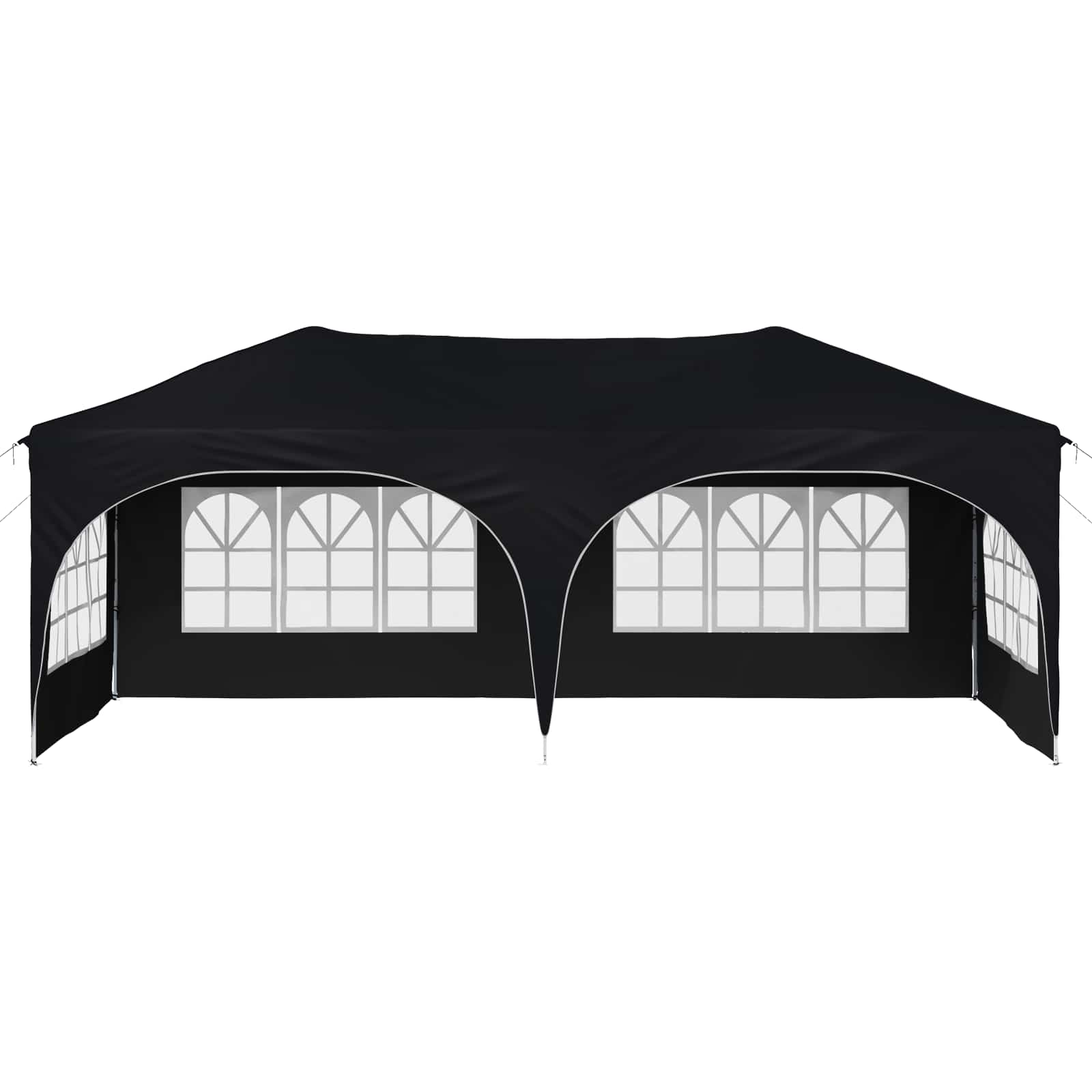 vidaXL Namiot imprezowy rozkładany 575 x 288 x 245 cm antracytowy