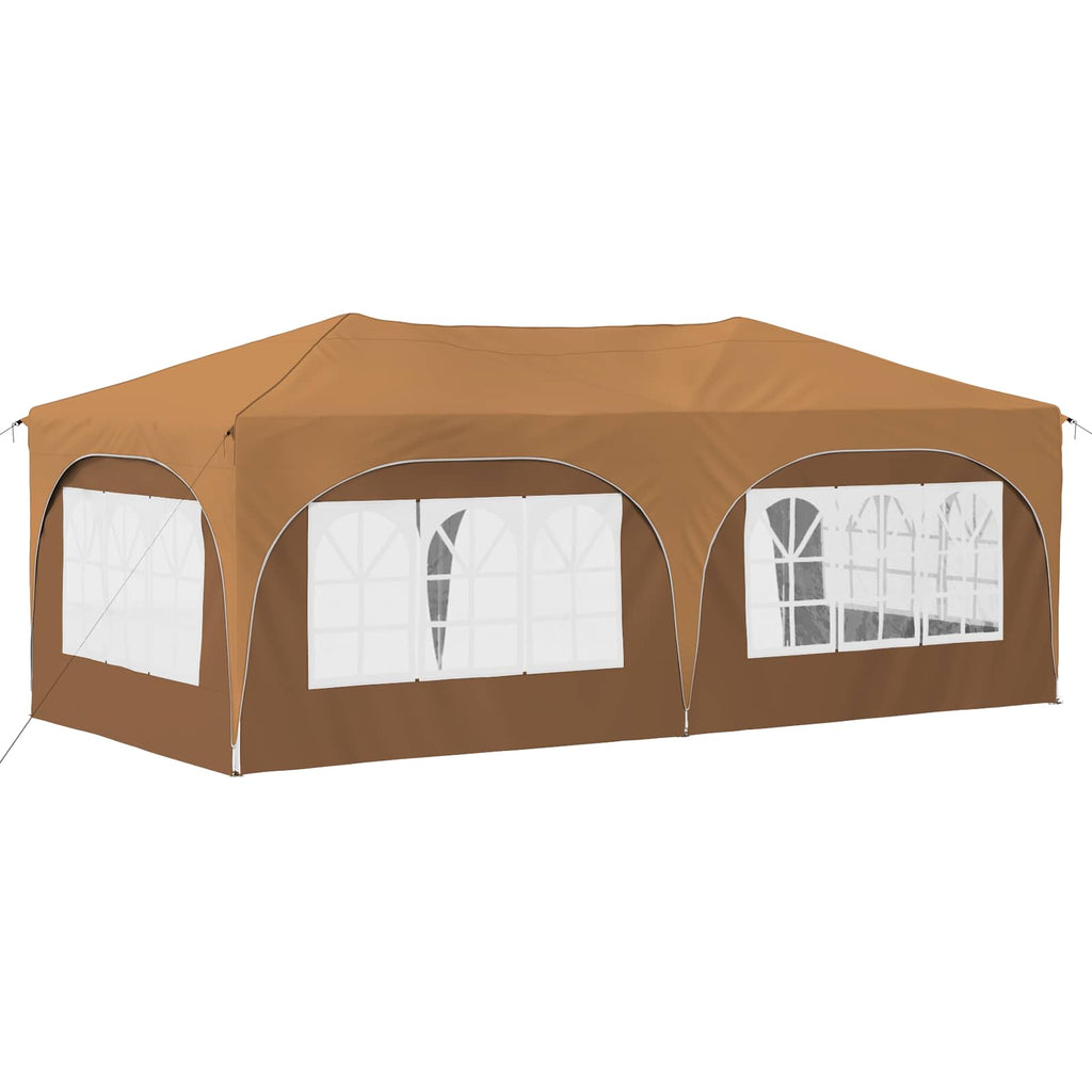 vidaXL Namiot imprezowy rozkładany 575 x 288 x 245 cm Beżowy
