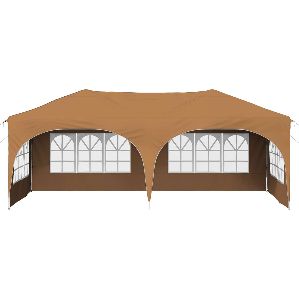 vidaXL Namiot imprezowy rozkładany 575 x 288 x 245 cm Beżowy