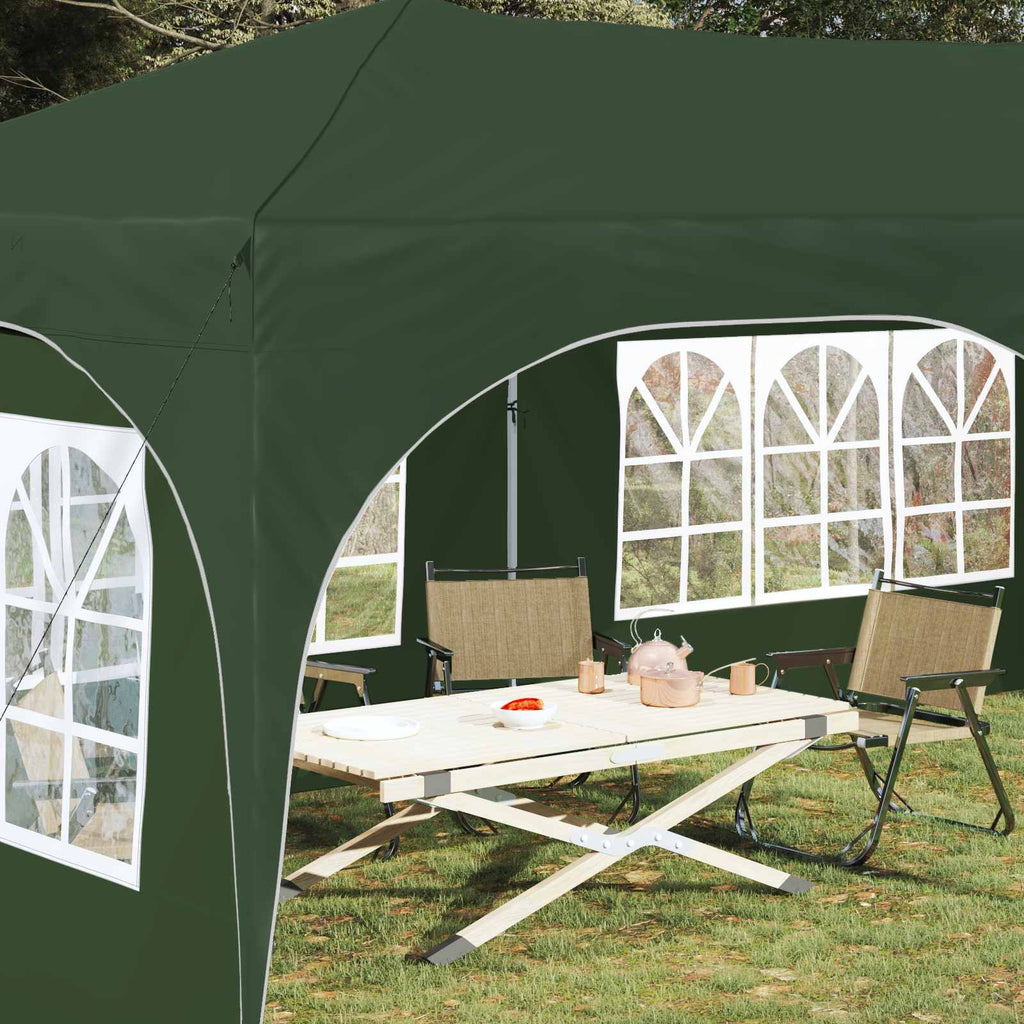 vidaXL Namiot imprezowy rozkładany 575 x 288 x 245 cm zielony