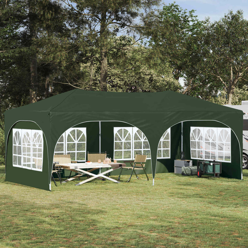 vidaXL Namiot imprezowy rozkładany 575 x 288 x 245 cm zielony
