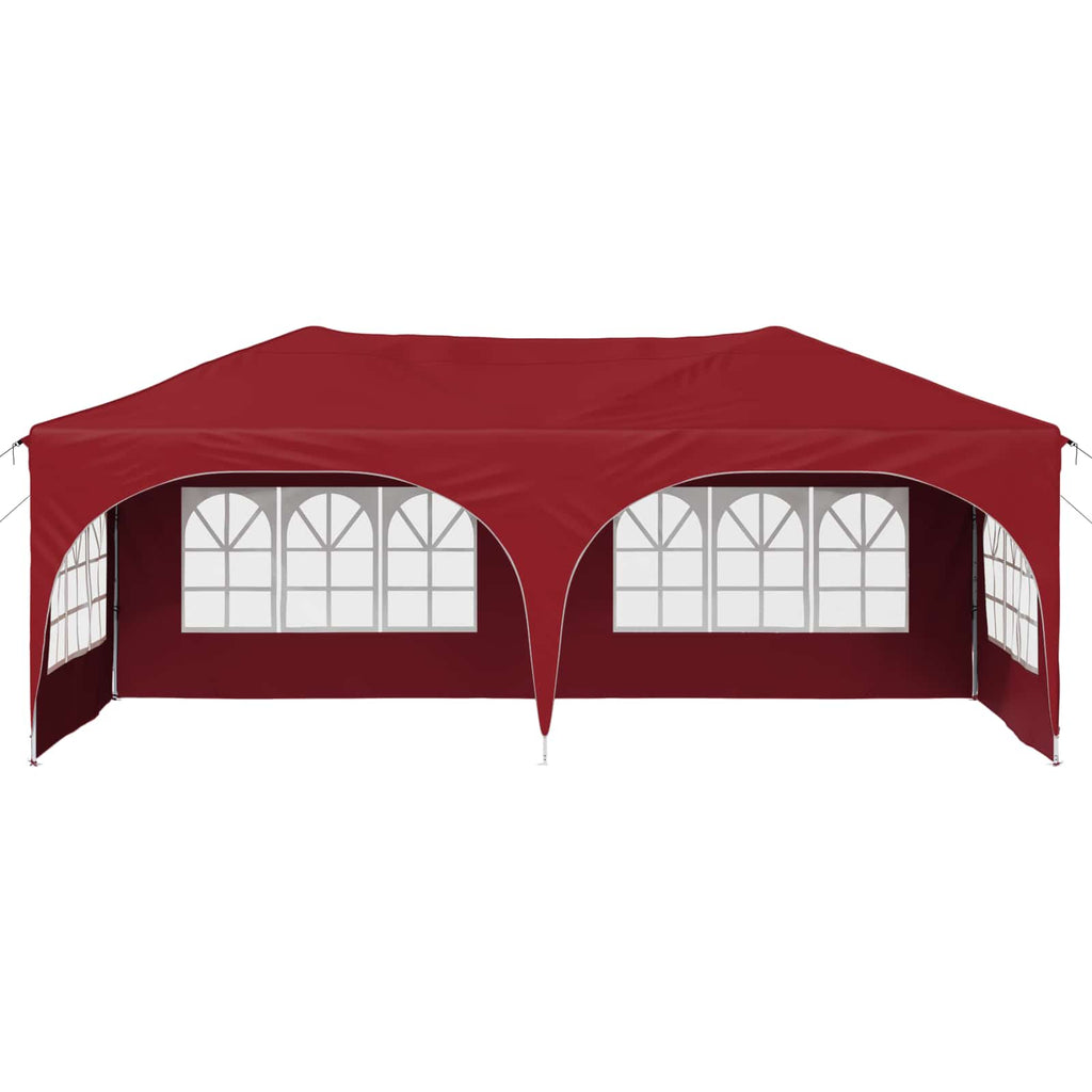 vidaXL Namiot imprezowy rozkładany 575 x 288 x 245 cm bordowy
