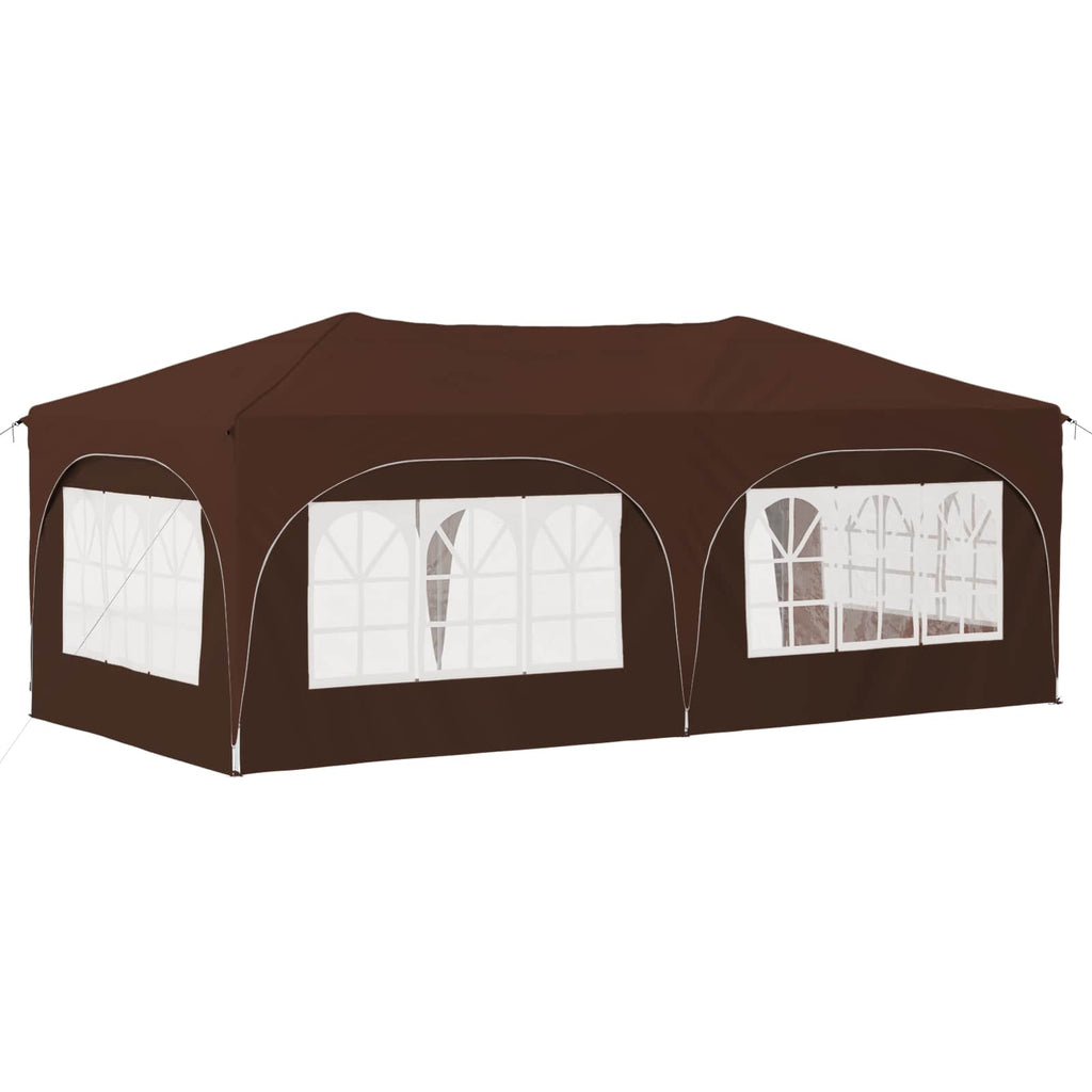 vidaXL Namiot imprezowy rozkładany 575 x 288 x 245 cm brązowy
