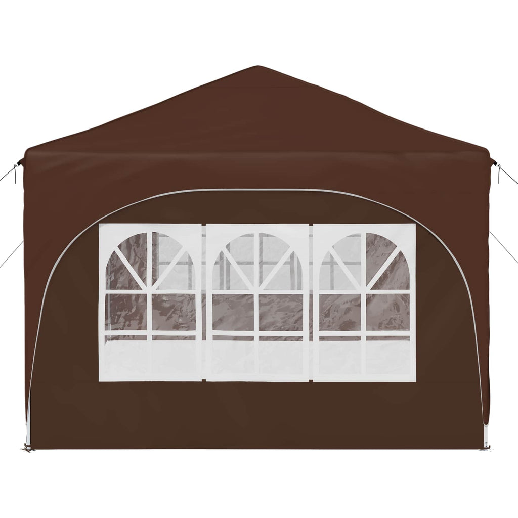 vidaXL Namiot imprezowy rozkładany 575 x 288 x 245 cm brązowy