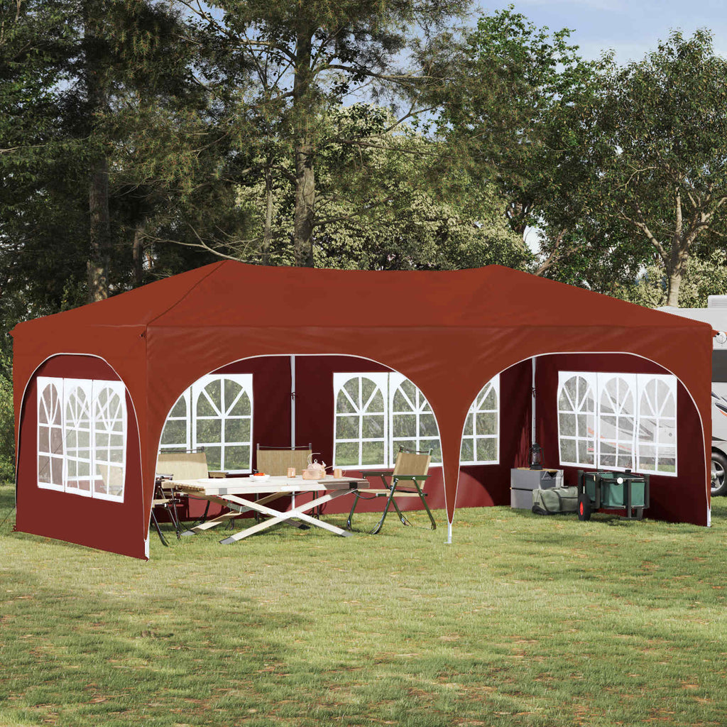 vidaXL Namiot imprezowy rozkładany 575 x 288 x 245 cm terakota