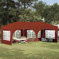 vidaXL Namiot imprezowy rozkładany 575 x 288 x 245 cm terakota