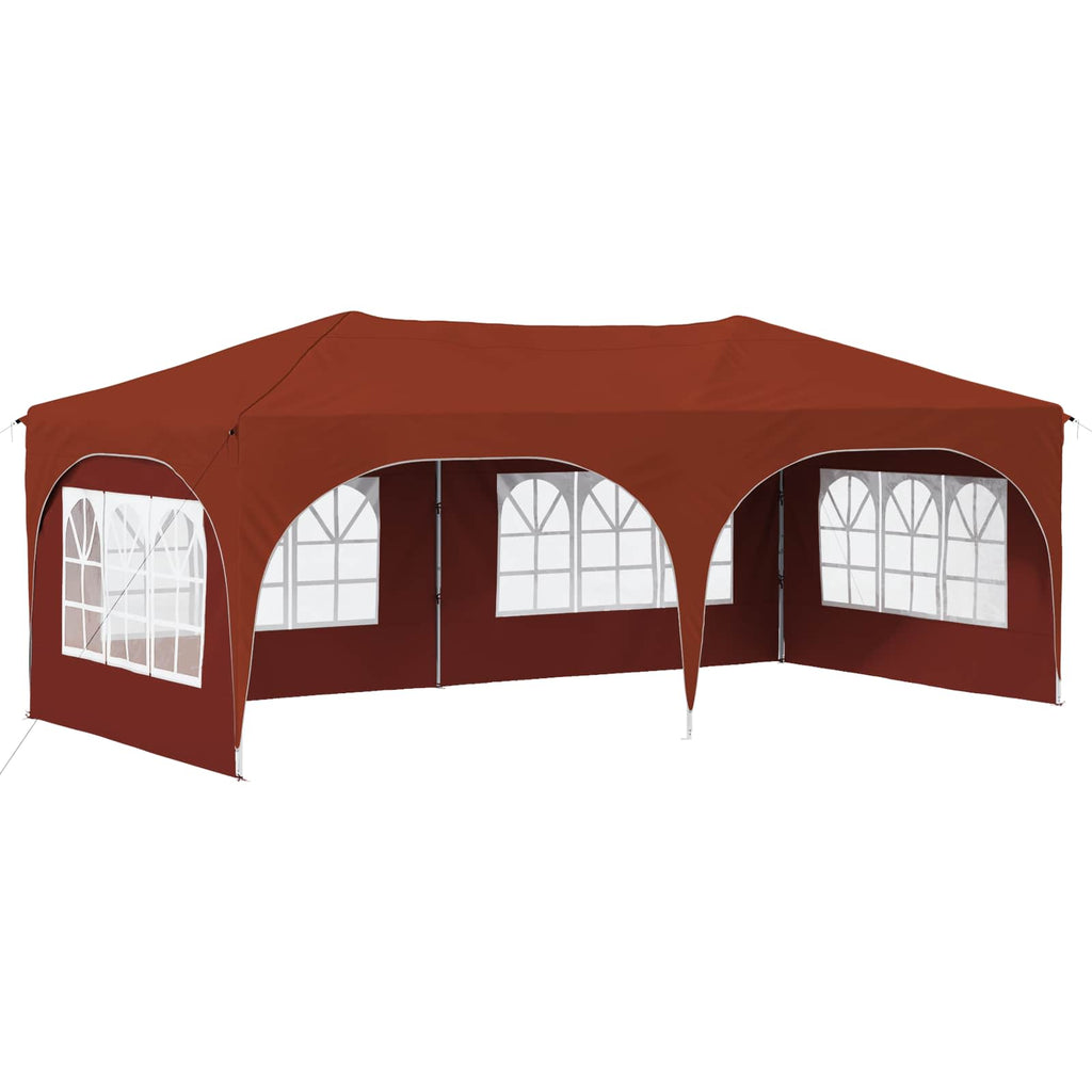 vidaXL Namiot imprezowy rozkładany 575 x 288 x 245 cm terakota