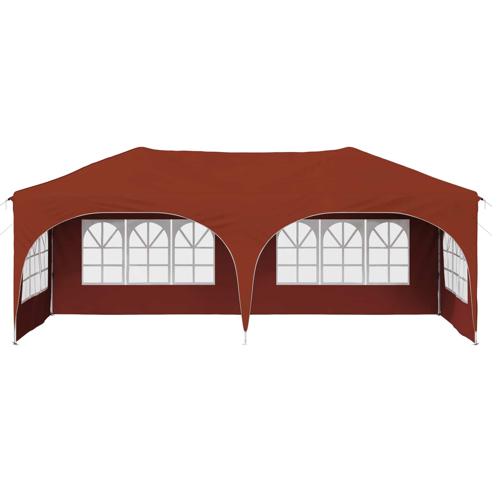 vidaXL Namiot imprezowy rozkładany 575 x 288 x 245 cm terakota