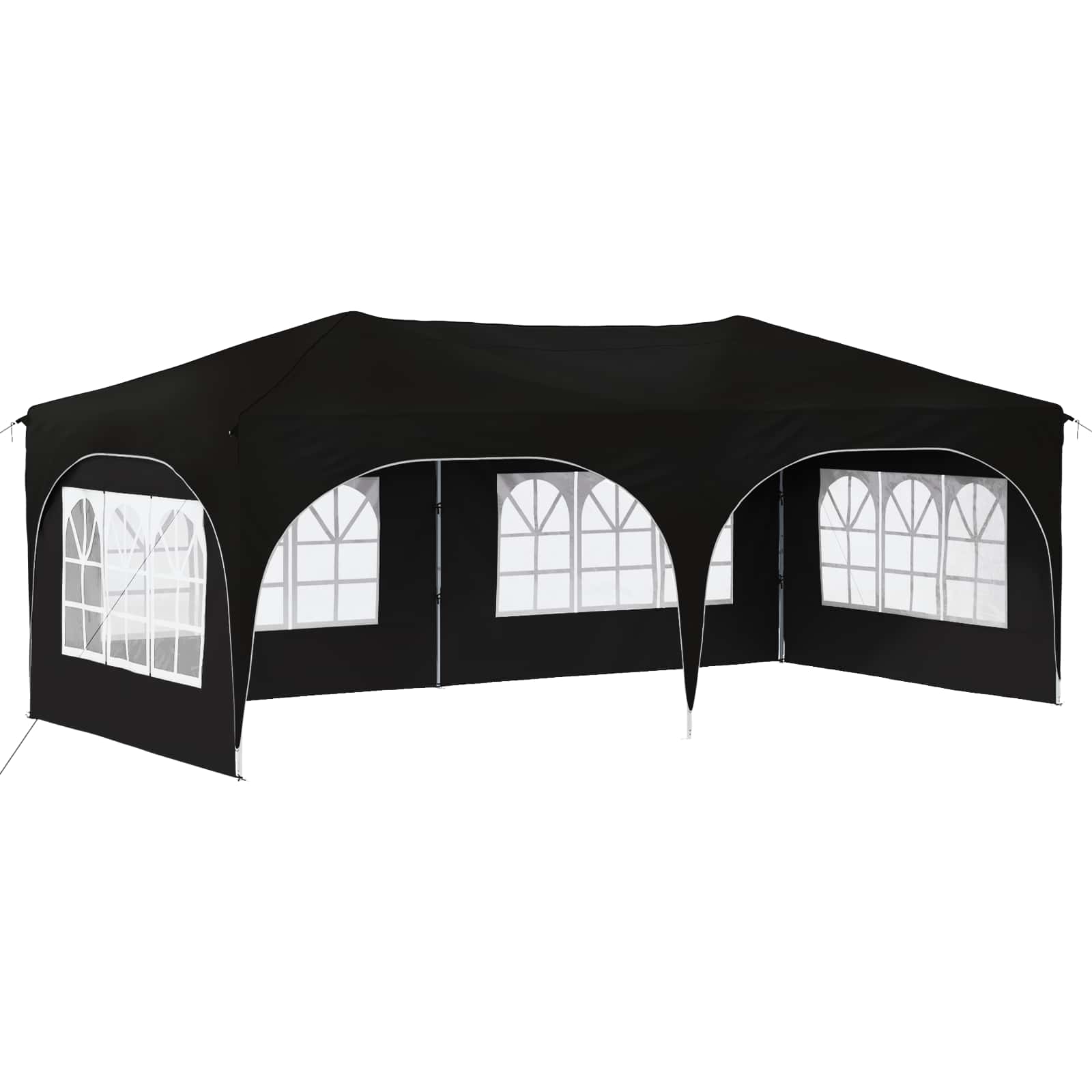 vidaXL Namiot imprezowy rozkładany 575 x 288 x 245 cm Czarny