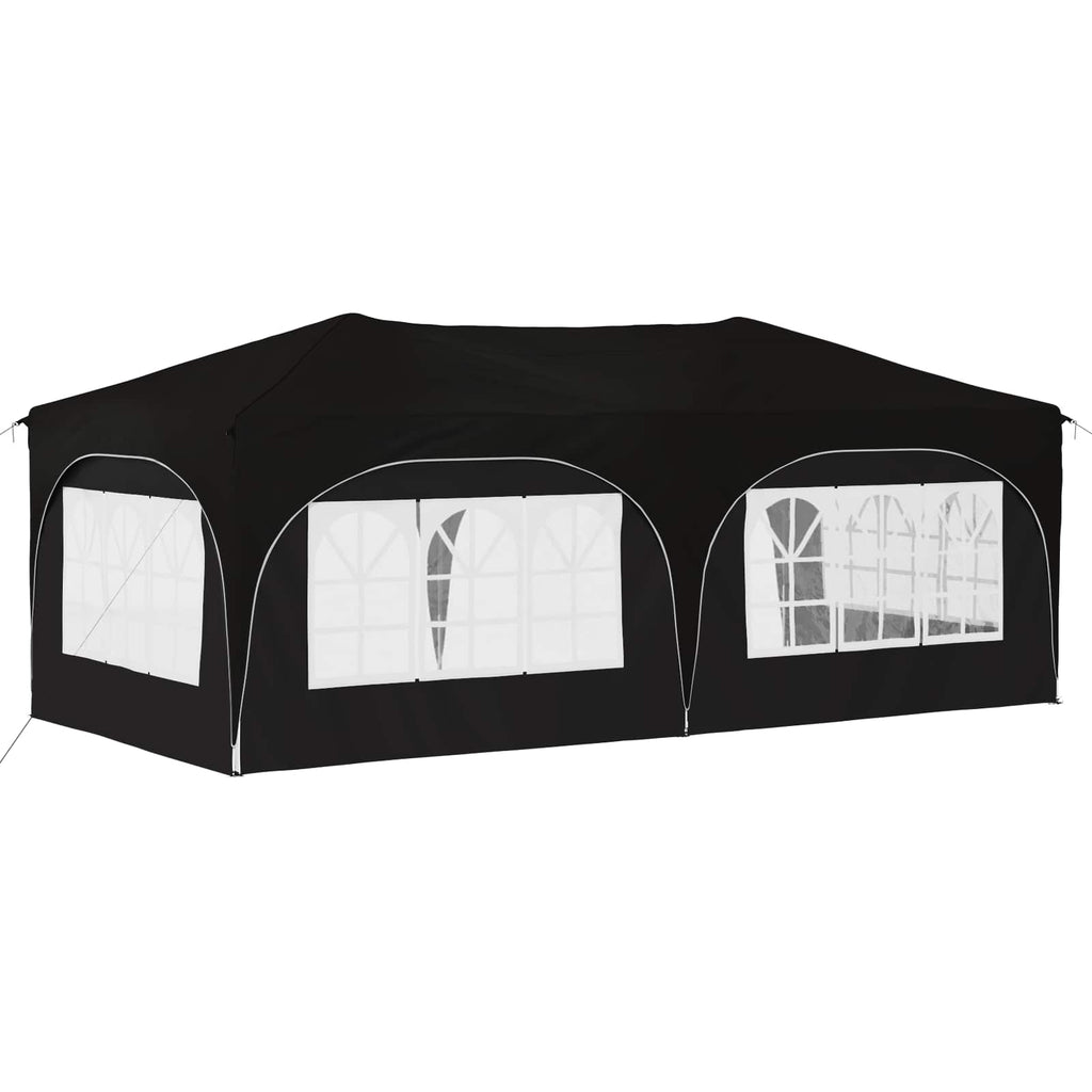 vidaXL Namiot imprezowy rozkładany 575 x 288 x 245 cm Czarny