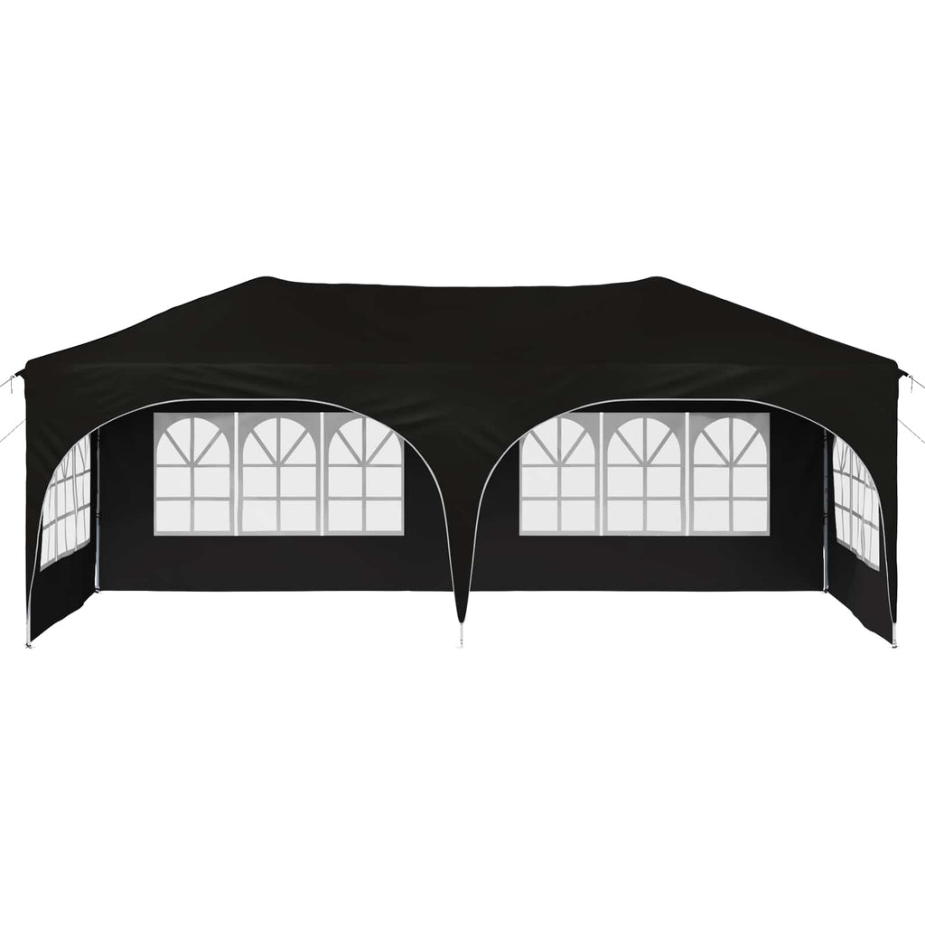 vidaXL Namiot imprezowy rozkładany 575 x 288 x 245 cm Czarny