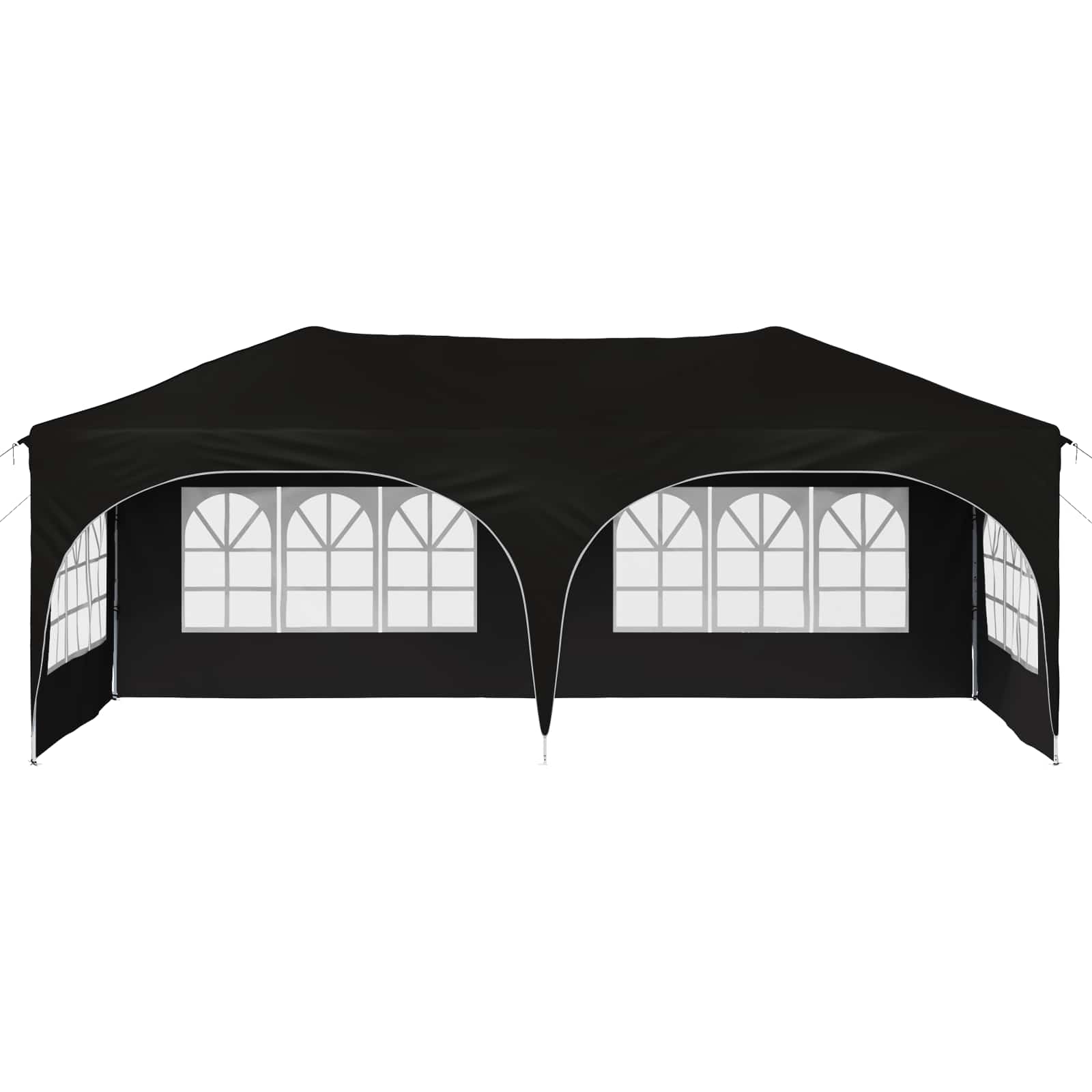 vidaXL Namiot imprezowy rozkładany 575 x 288 x 245 cm Czarny