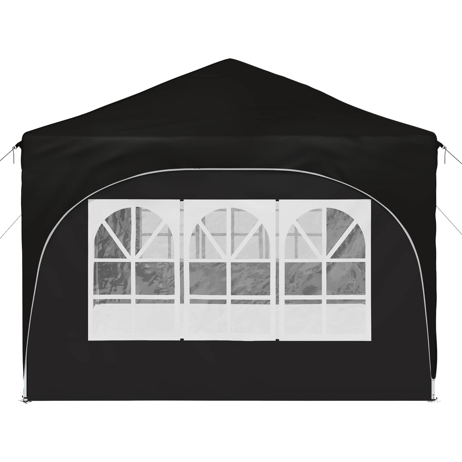 vidaXL Namiot imprezowy rozkładany 575 x 288 x 245 cm Czarny