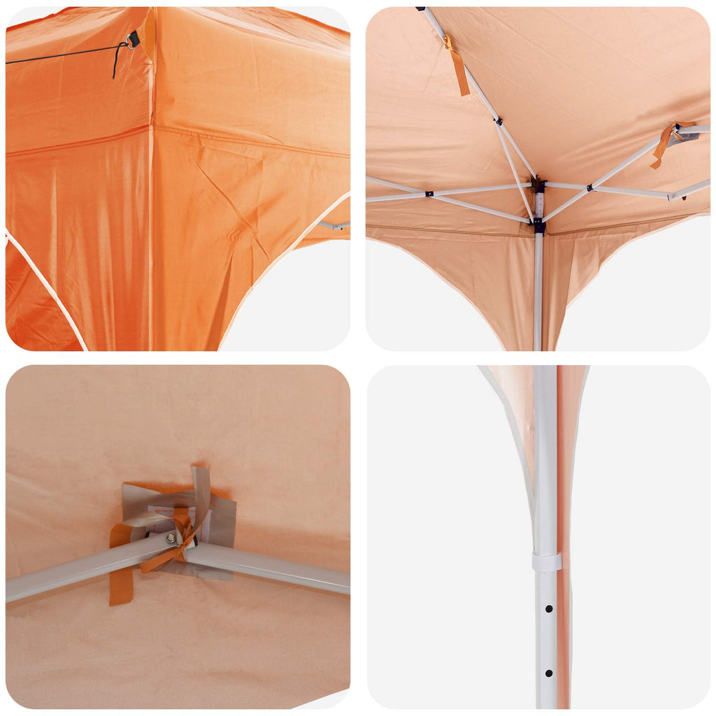 vidaXL Namiot imprezowy rozkładany 575 x 288 x 245 cm pomarańczowy