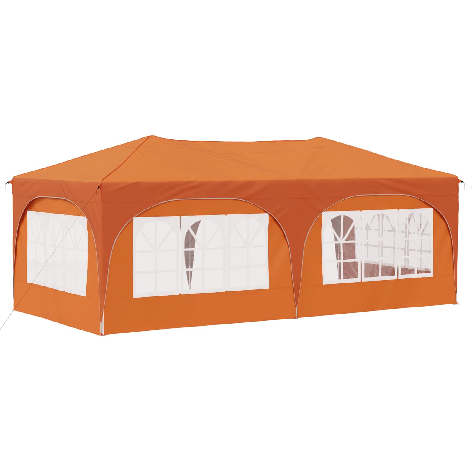 vidaXL Namiot imprezowy rozkładany 575 x 288 x 245 cm pomarańczowy