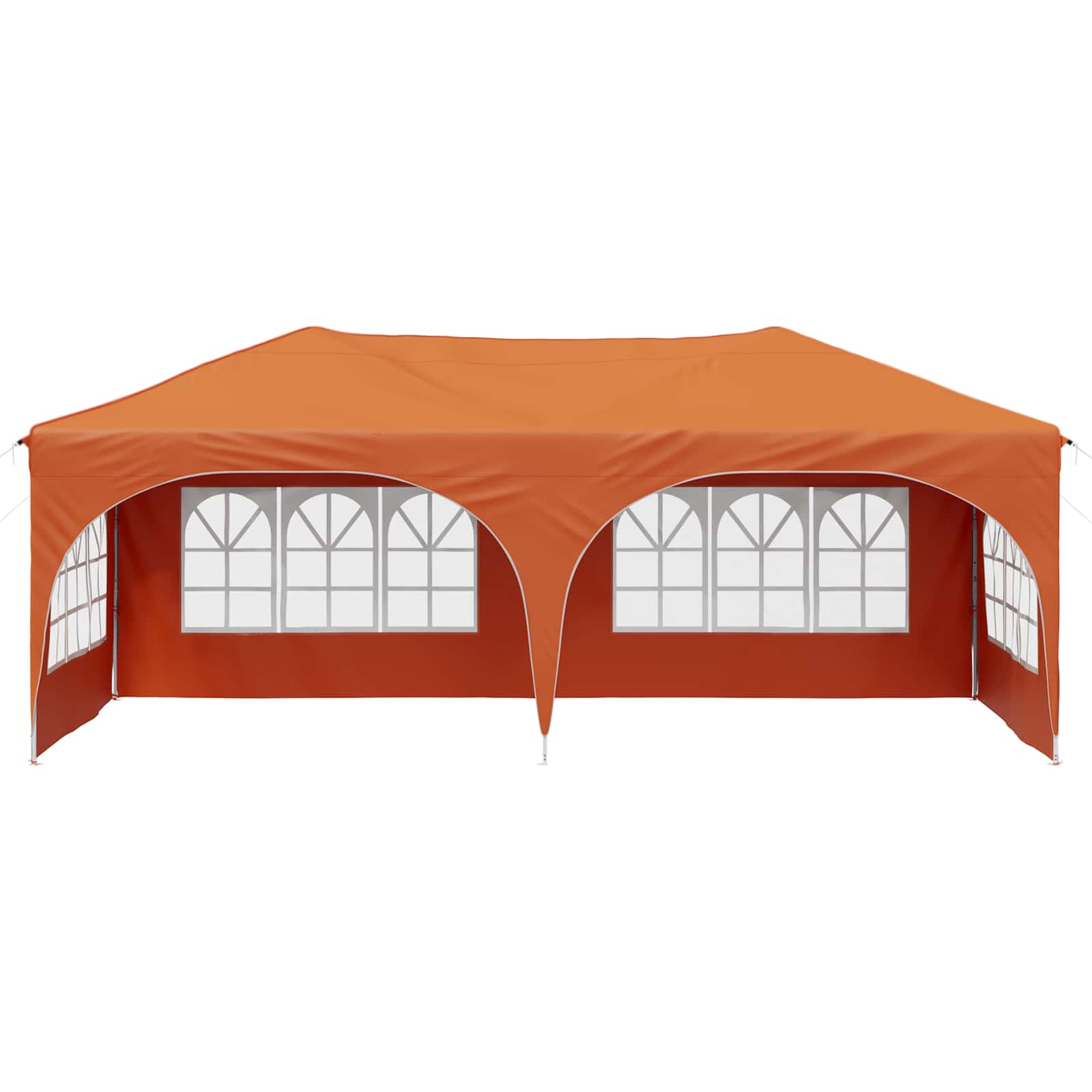 vidaXL Namiot imprezowy rozkładany 575 x 288 x 245 cm pomarańczowy