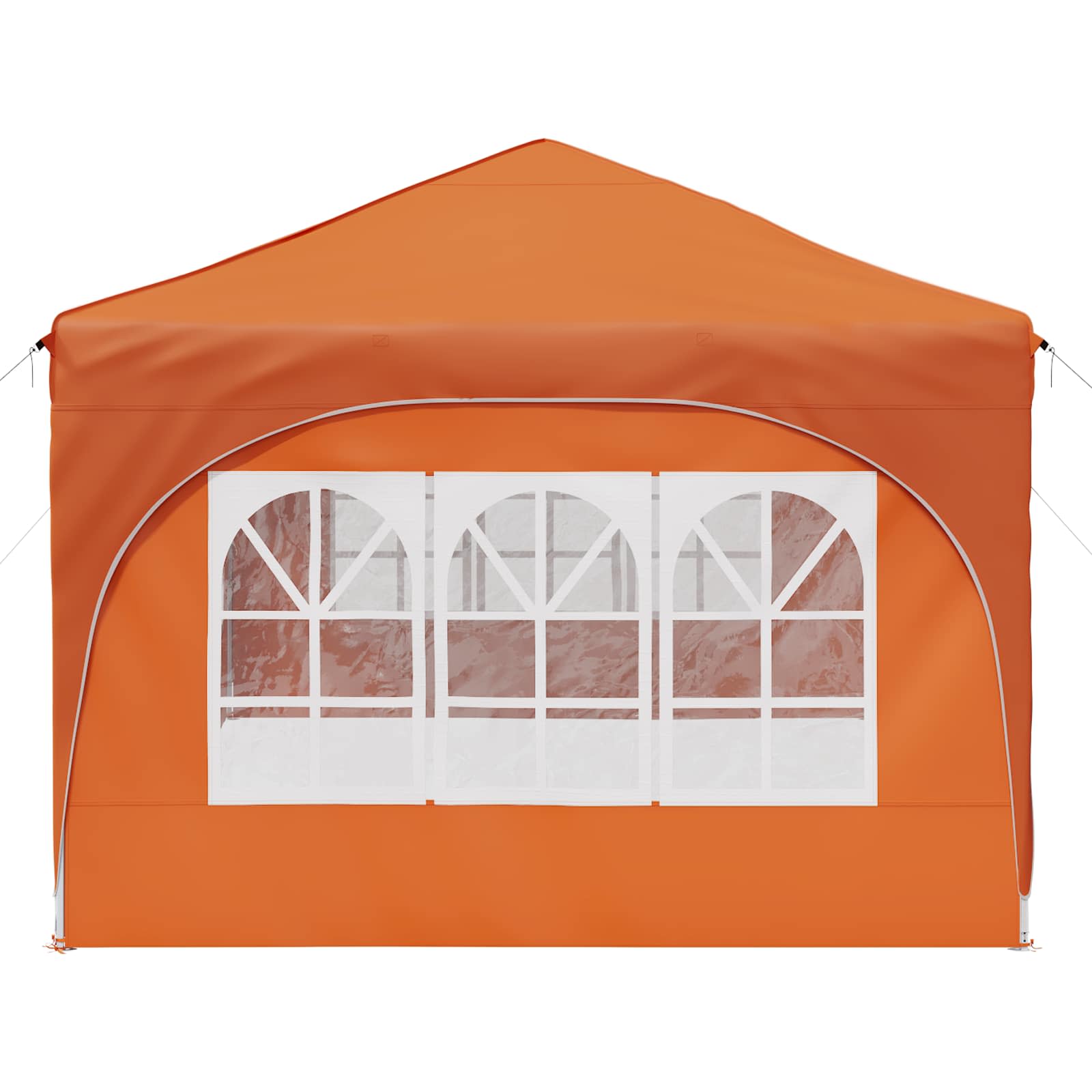 vidaXL Namiot imprezowy rozkładany 575 x 288 x 245 cm pomarańczowy
