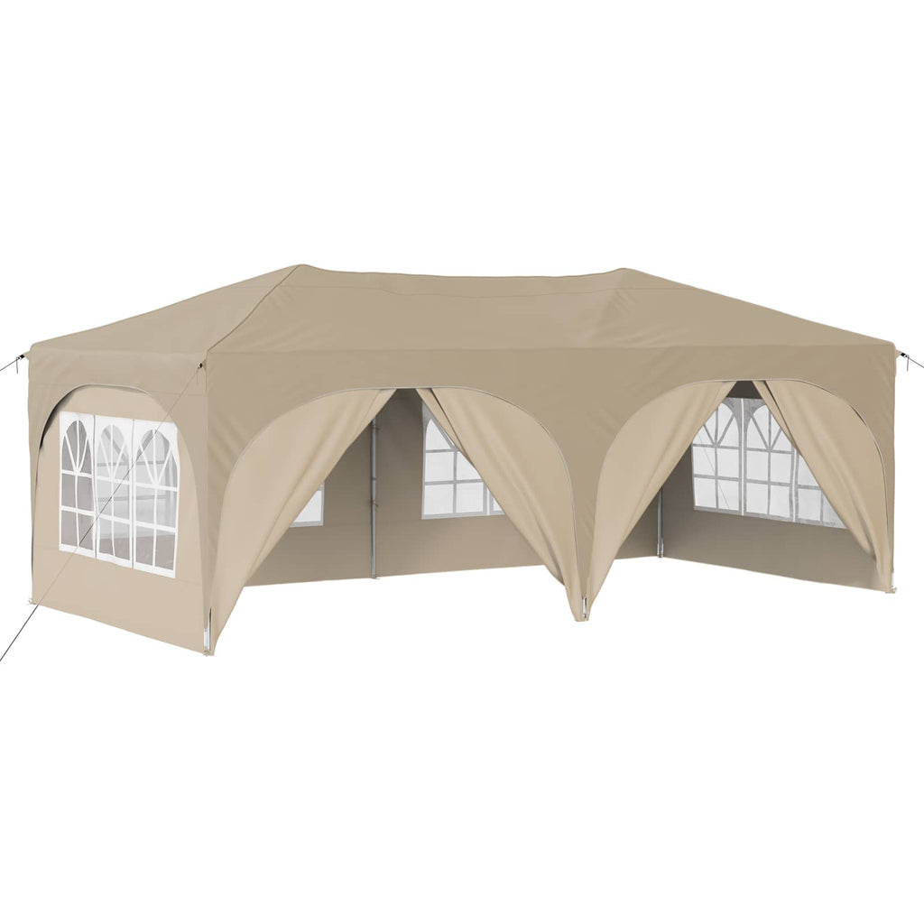 vidaXL Namiot imprezowy rozkładany 575 x 288 x 245 cm kremowy