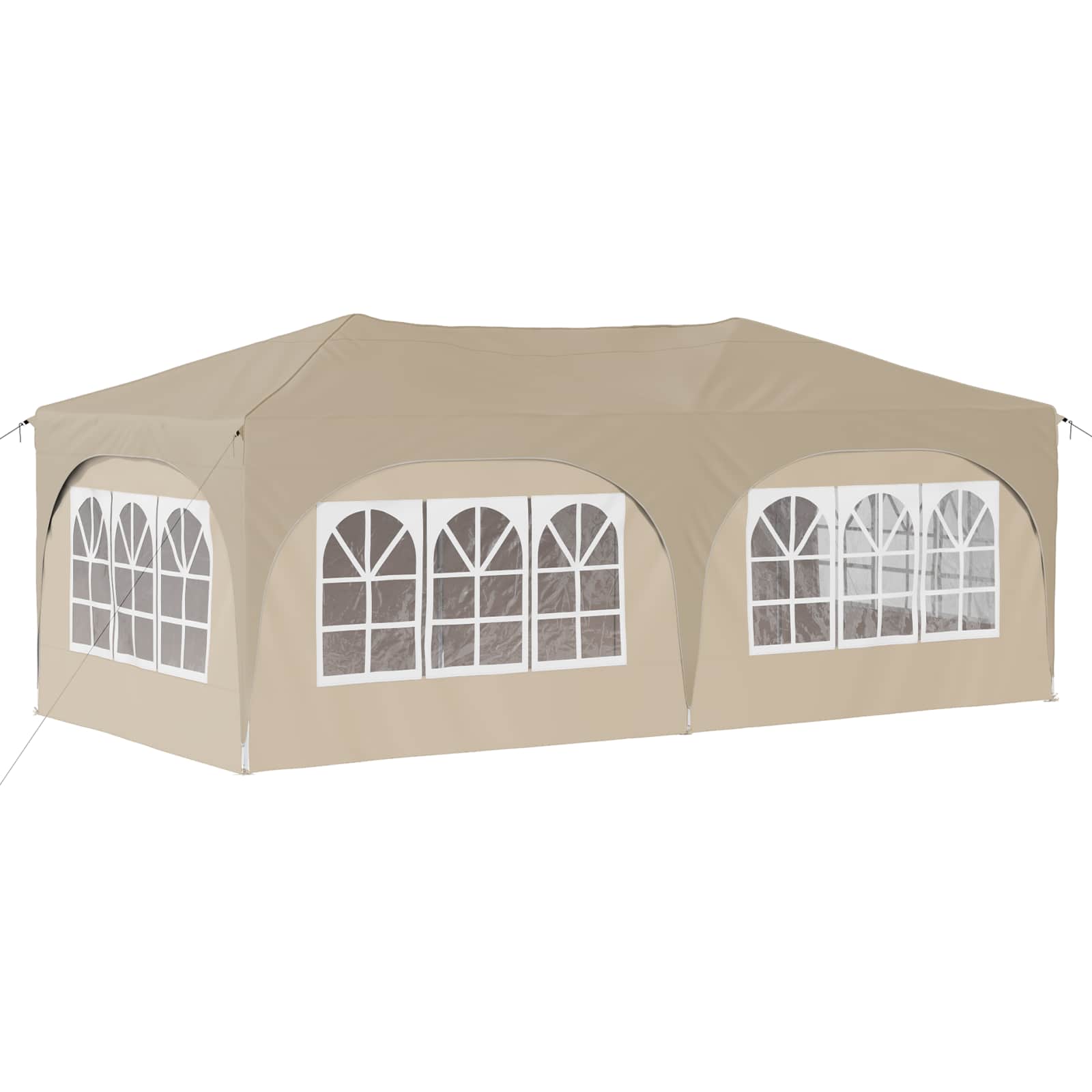 vidaXL Namiot imprezowy rozkładany 575 x 288 x 245 cm kremowy
