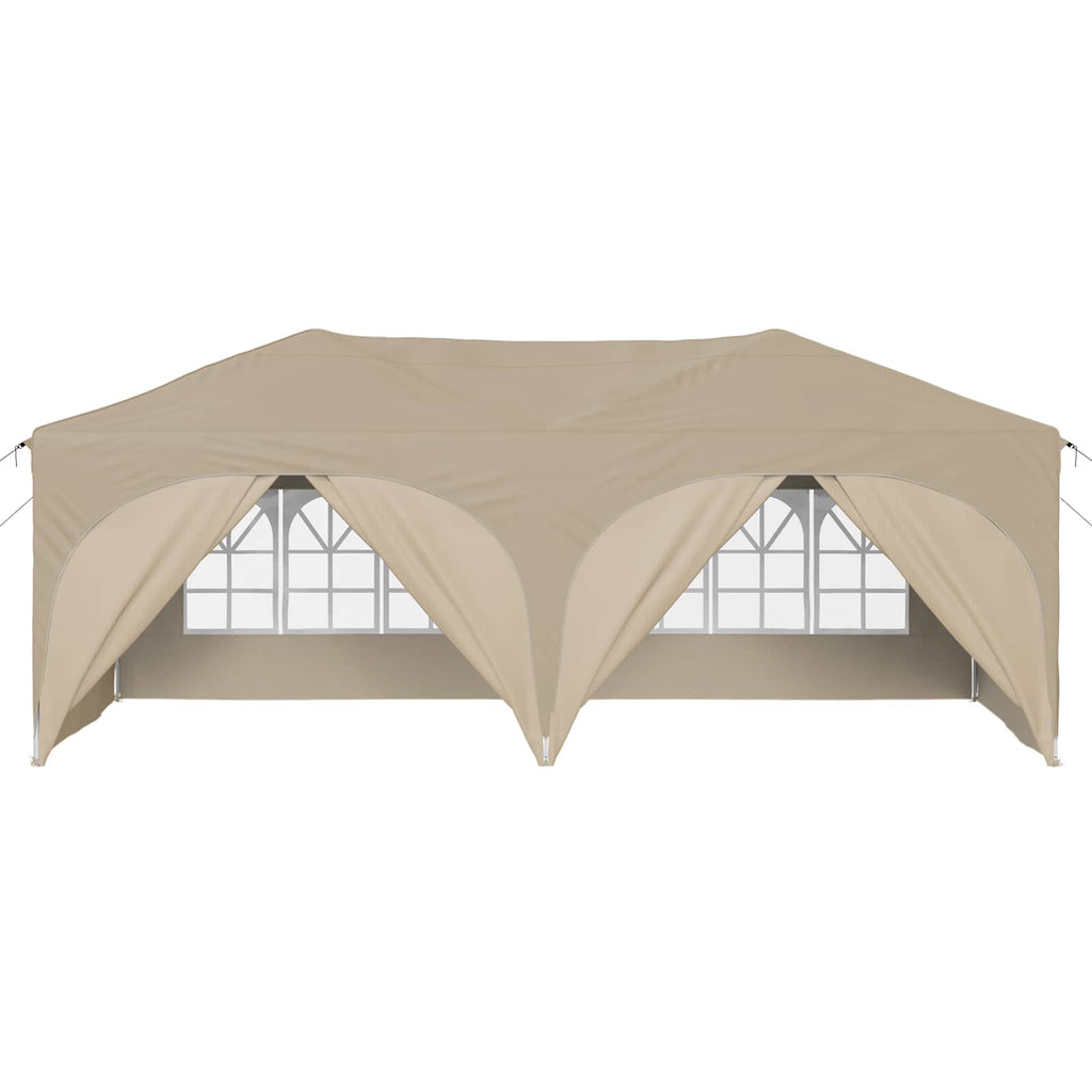 vidaXL Namiot imprezowy rozkładany 575 x 288 x 245 cm kremowy