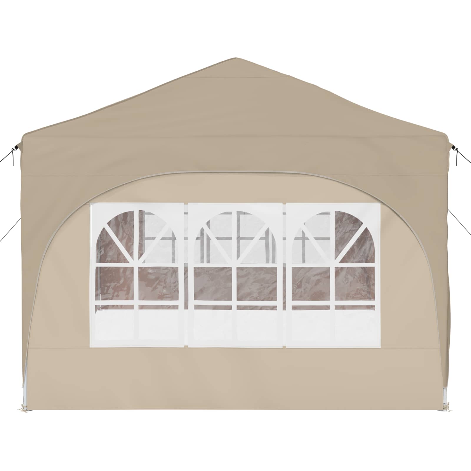vidaXL Namiot imprezowy rozkładany 575 x 288 x 245 cm kremowy
