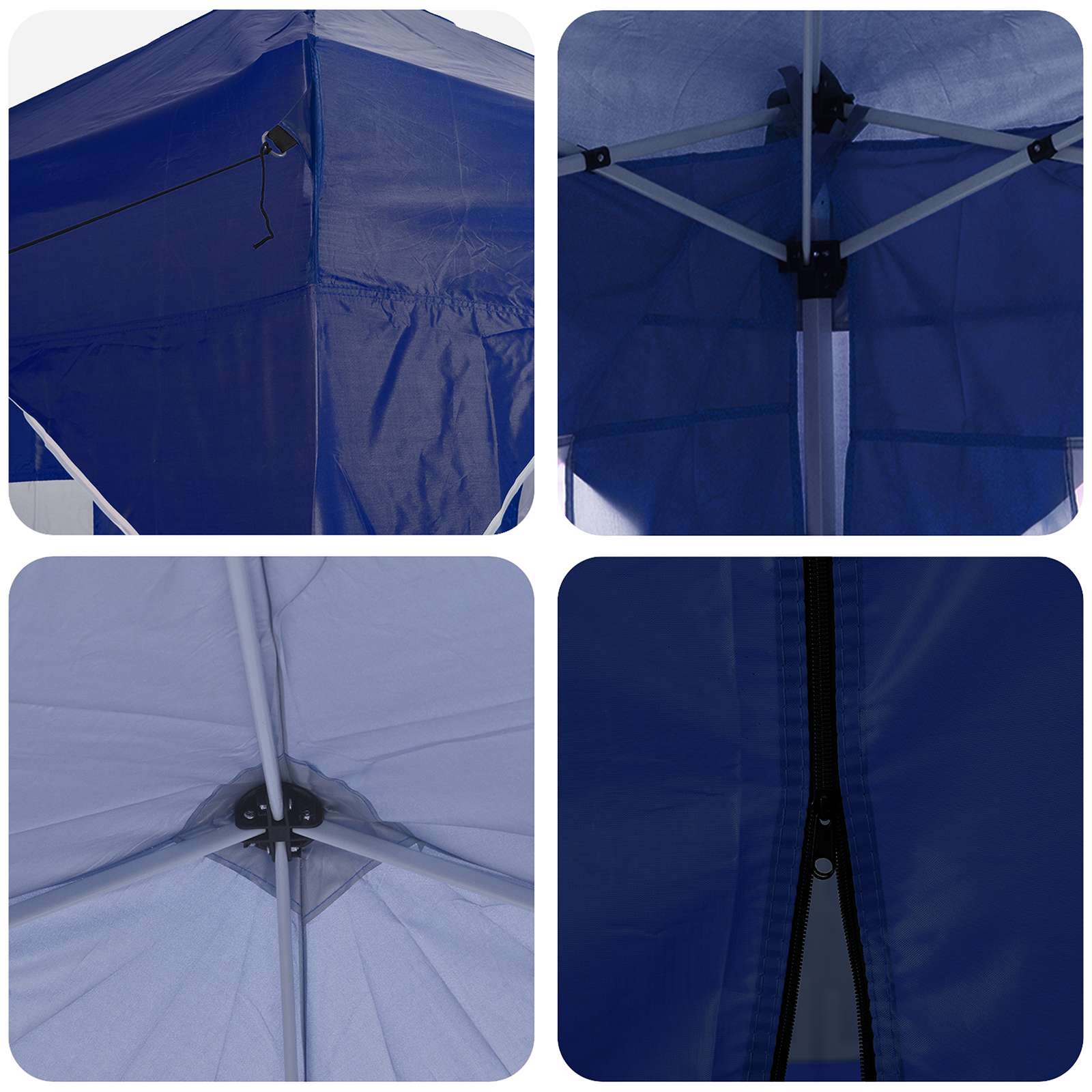 vidaXL Namiot imprezowy rozkładany 575 x 288 x 245 cm niebieski