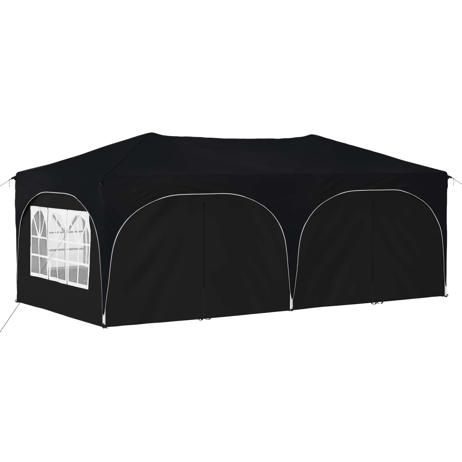 vidaXL Namiot imprezowy rozkładany 575 x 288 x 245 cm antracytowy