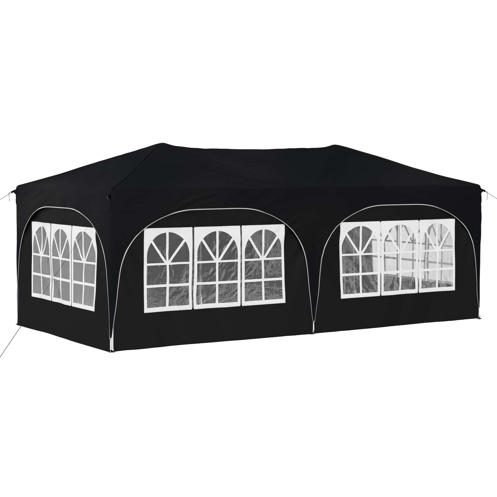 vidaXL Namiot imprezowy rozkładany 575 x 288 x 245 cm antracytowy