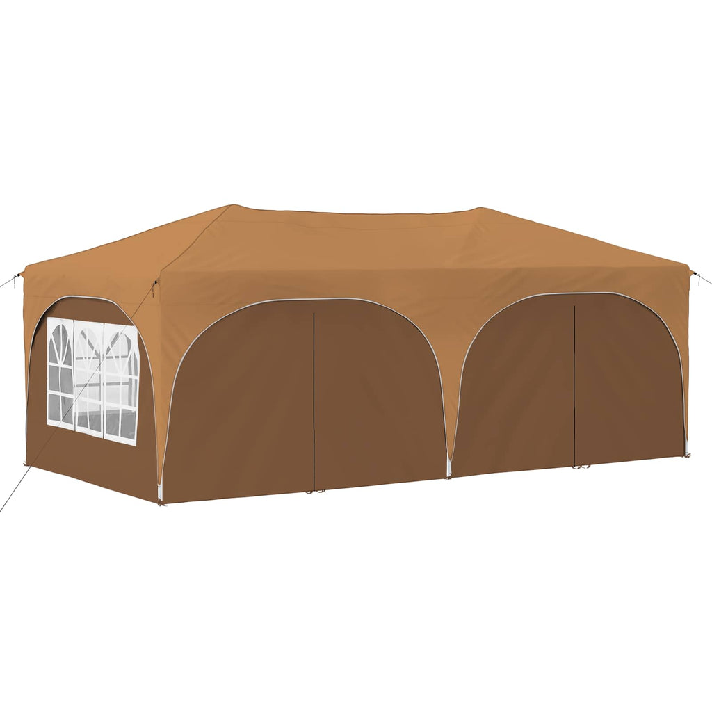 vidaXL Namiot imprezowy rozkładany 575 x 288 x 245 cm Beżowy