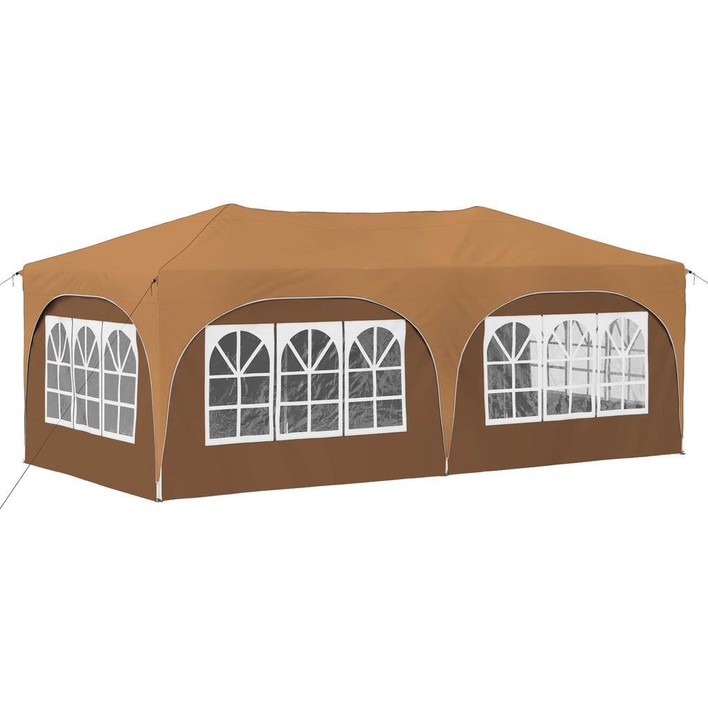 vidaXL Namiot imprezowy rozkładany 575 x 288 x 245 cm Beżowy