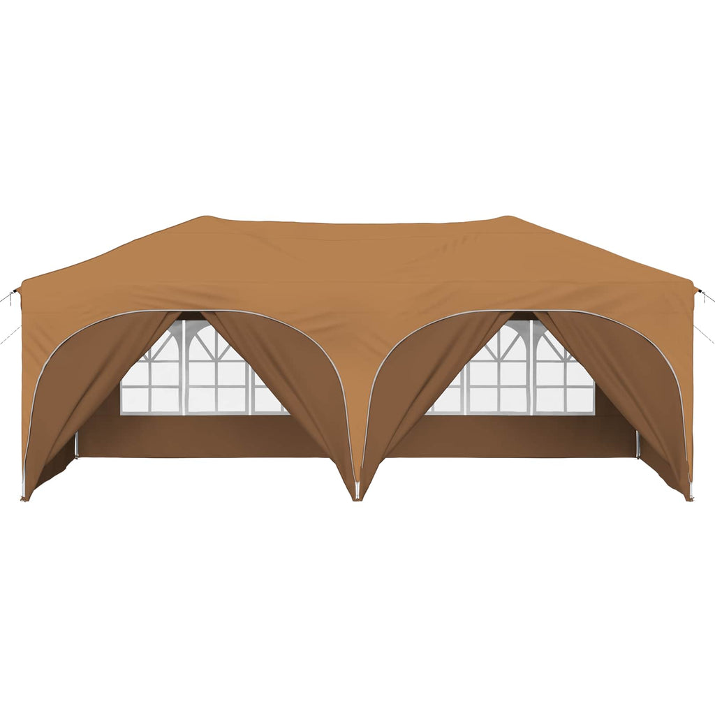 vidaXL Namiot imprezowy rozkładany 575 x 288 x 245 cm Beżowy