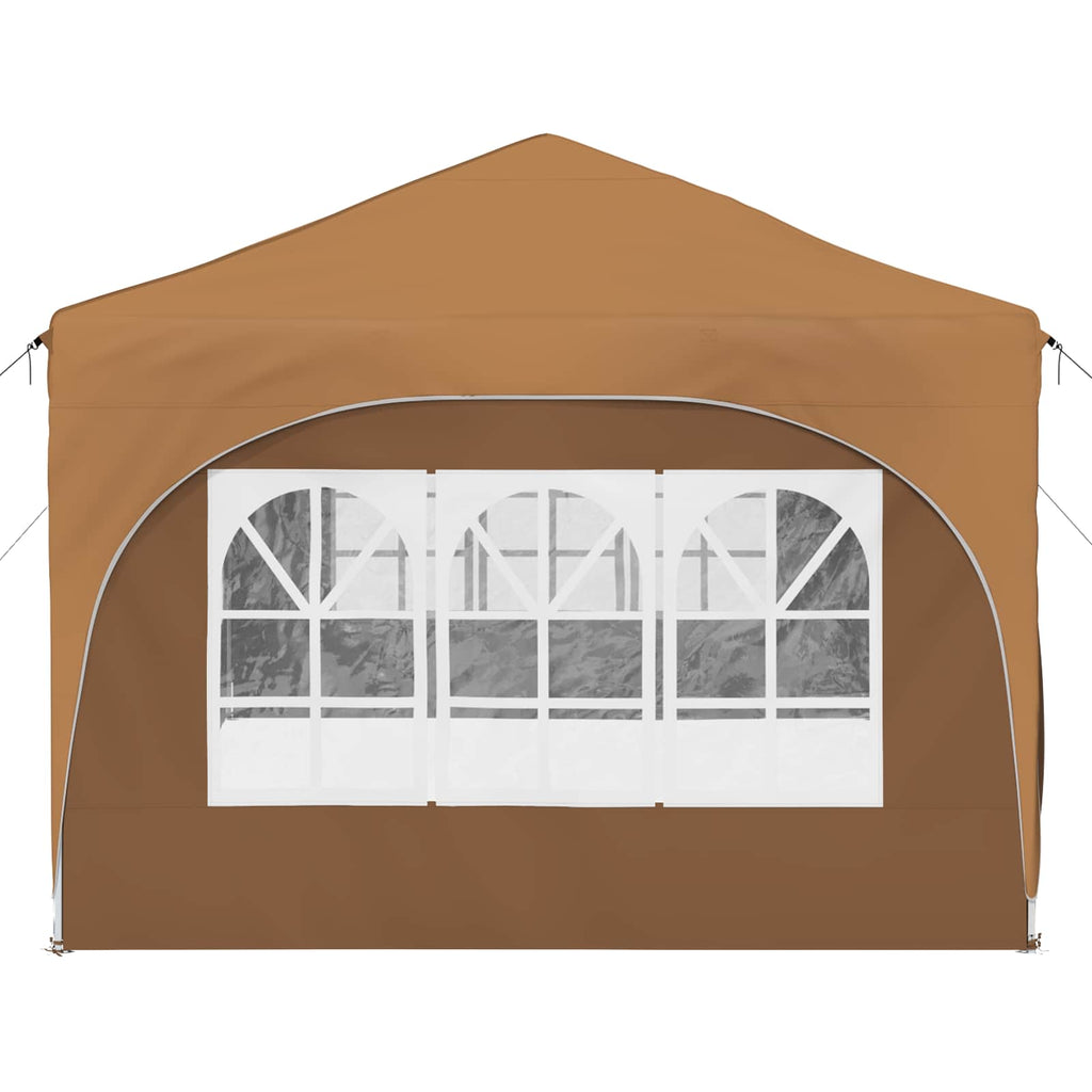 vidaXL Namiot imprezowy rozkładany 575 x 288 x 245 cm Beżowy