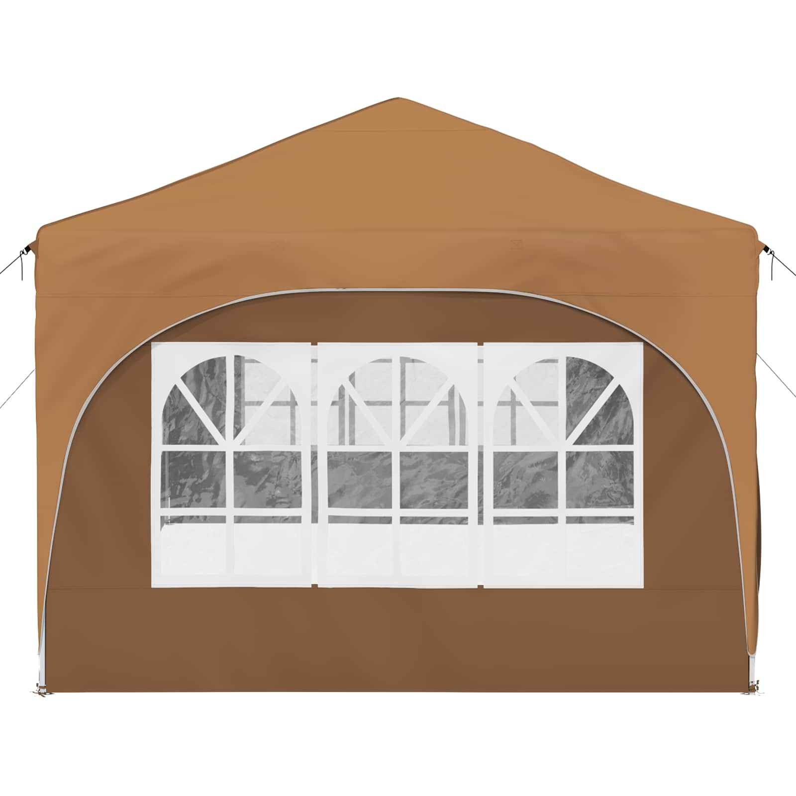 vidaXL Namiot imprezowy rozkładany 575 x 288 x 245 cm Beżowy